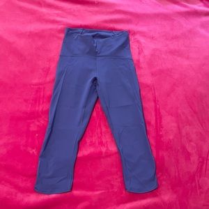 Cropped purple lululemon leggings